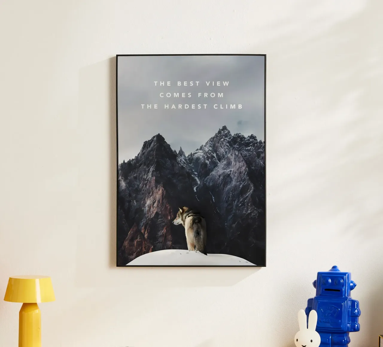 Animale lupo alluminio dibond da Pierre Walton