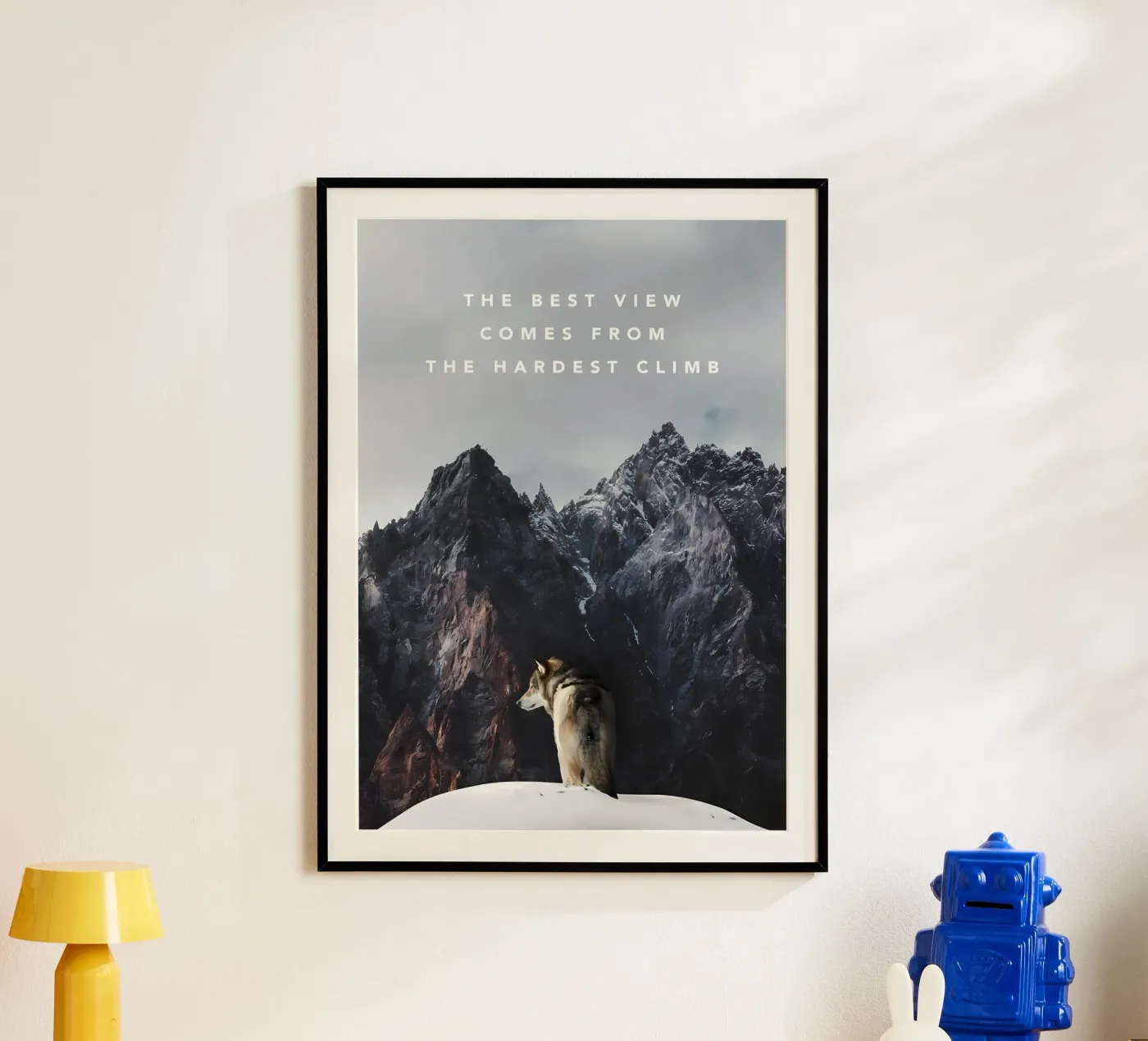 Wolf Dier poster van Pierre Walton