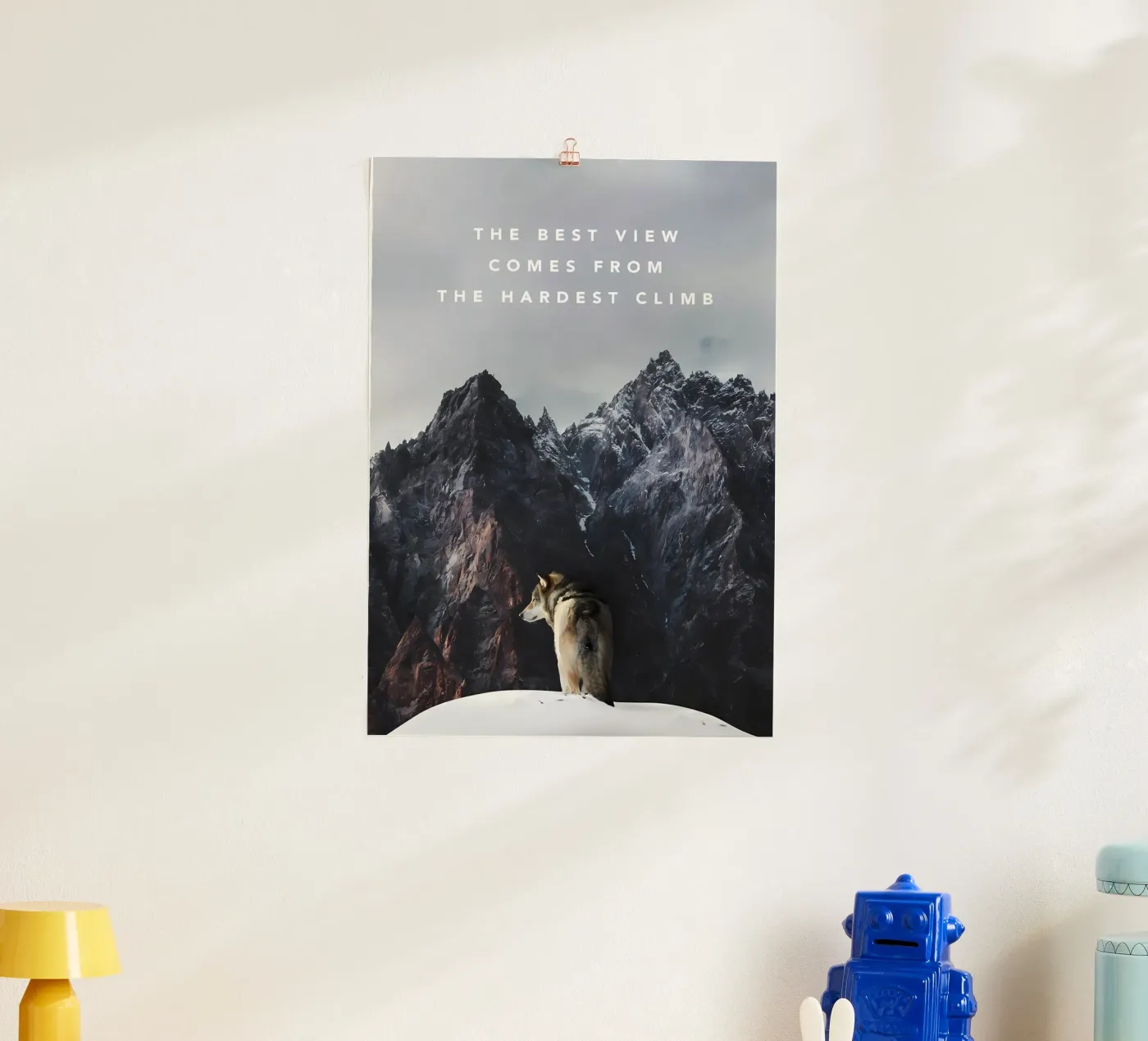 Wolf Dier poster van Pierre Walton