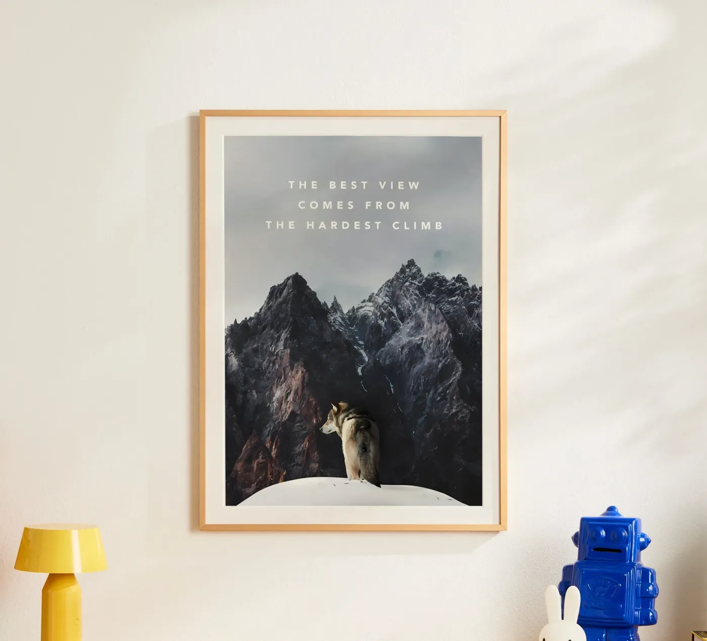 Wolf Dier poster van Pierre Walton