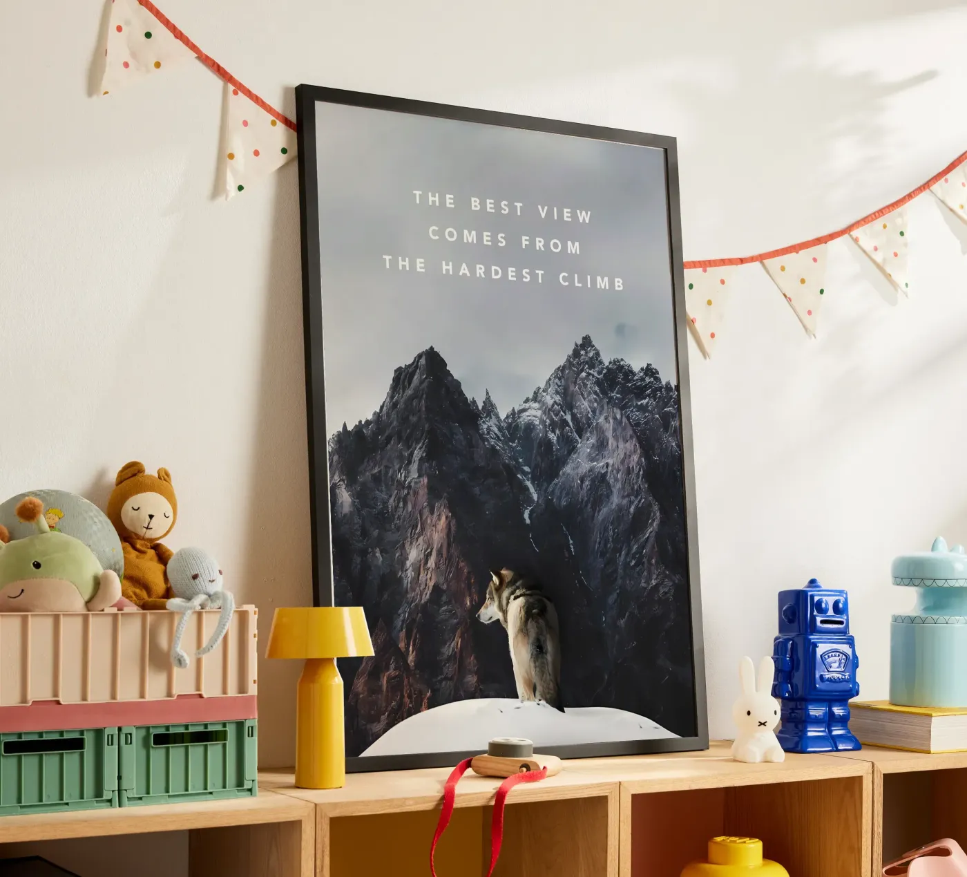 Wolf Dier poster van Pierre Walton