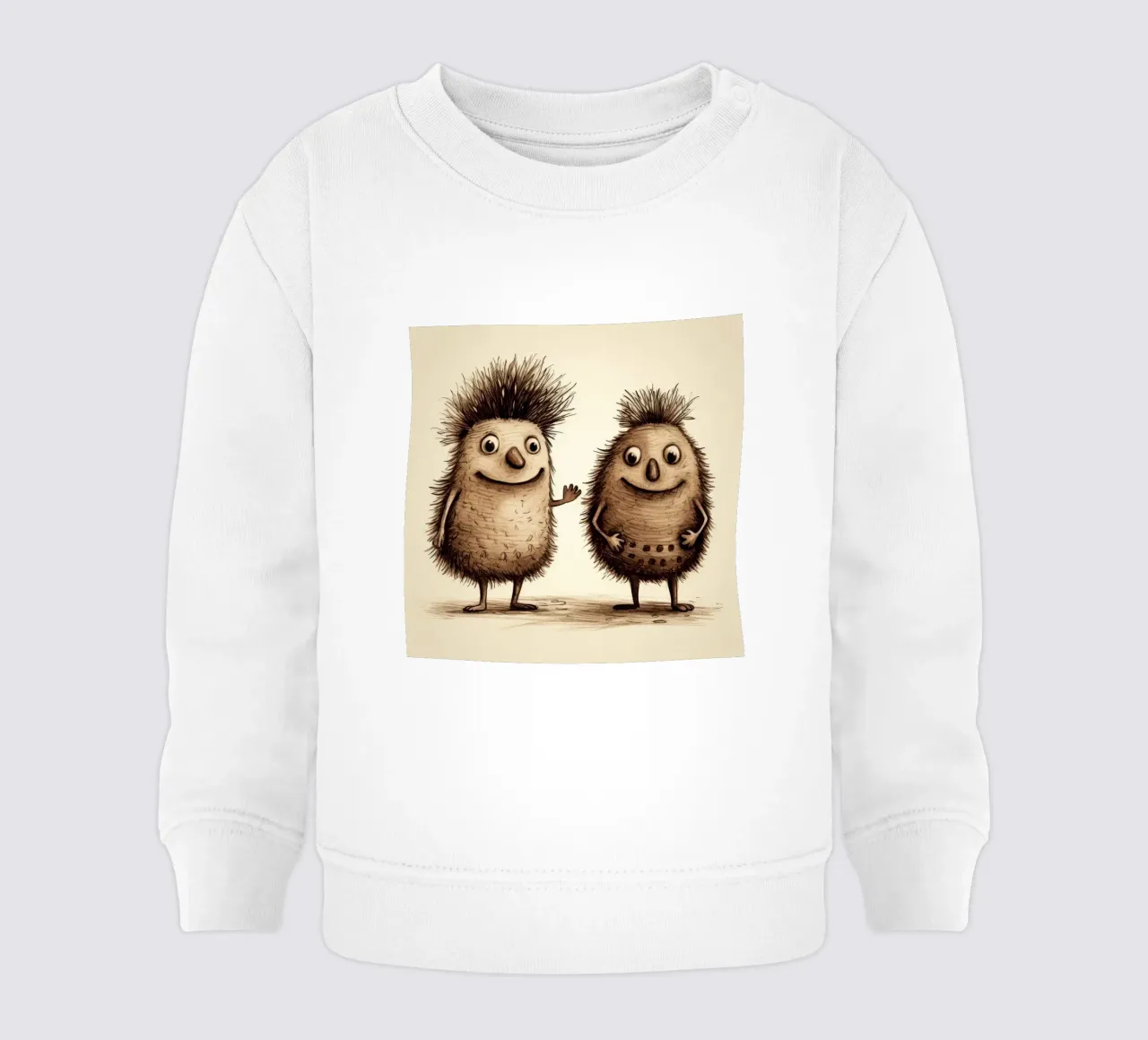 Duo di Echidna retrò felpa neonato da Funny Animals