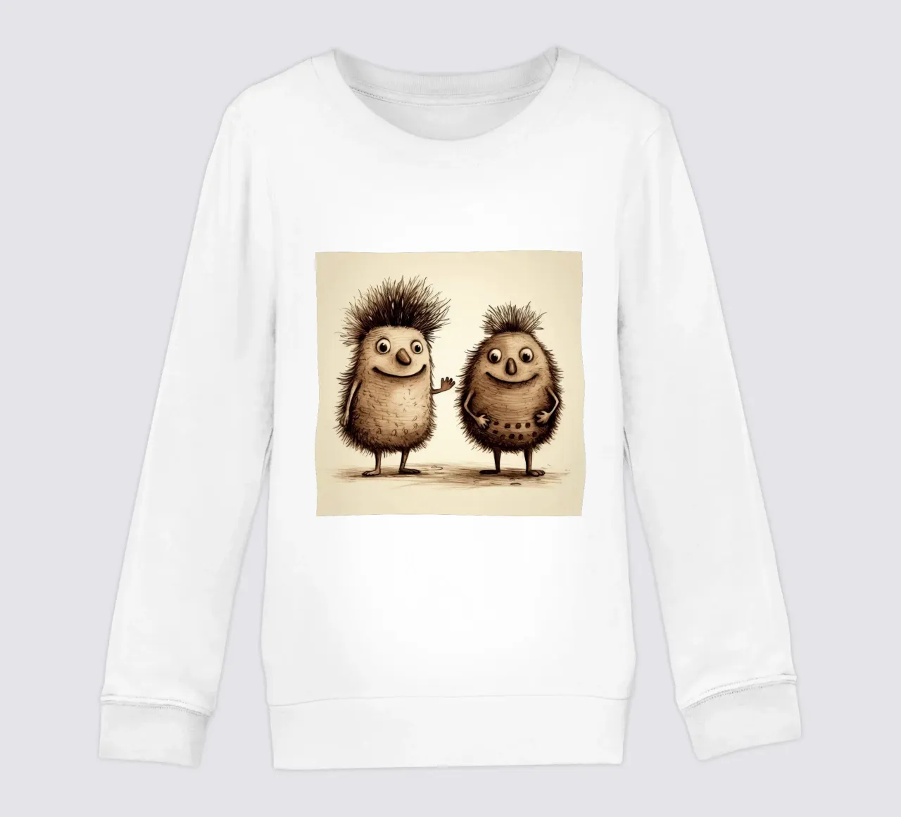 Duo di Echidna retrò felpa bambino da Funny Animals