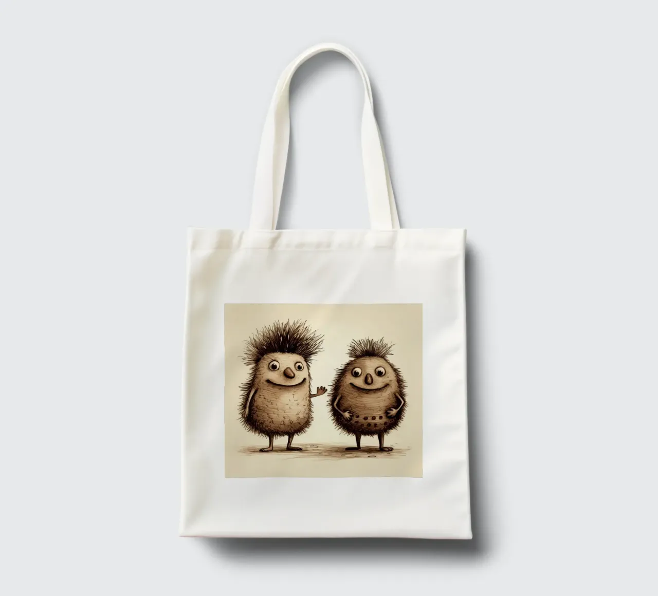 Duo di Echidna retrò borsa in juta da Funny Animals