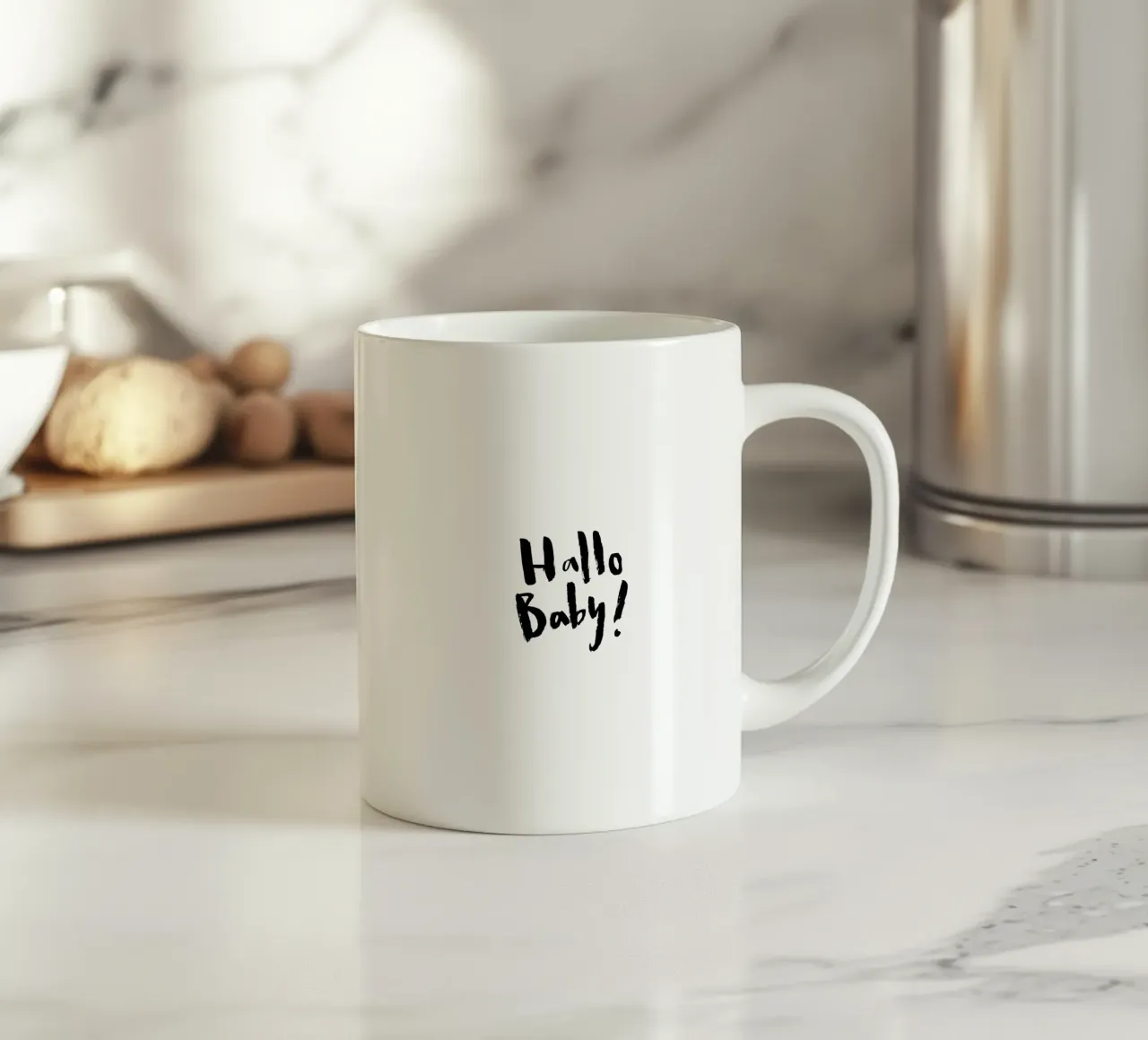 Hallo Baby tazza in ceramica da Brushmeetspaper