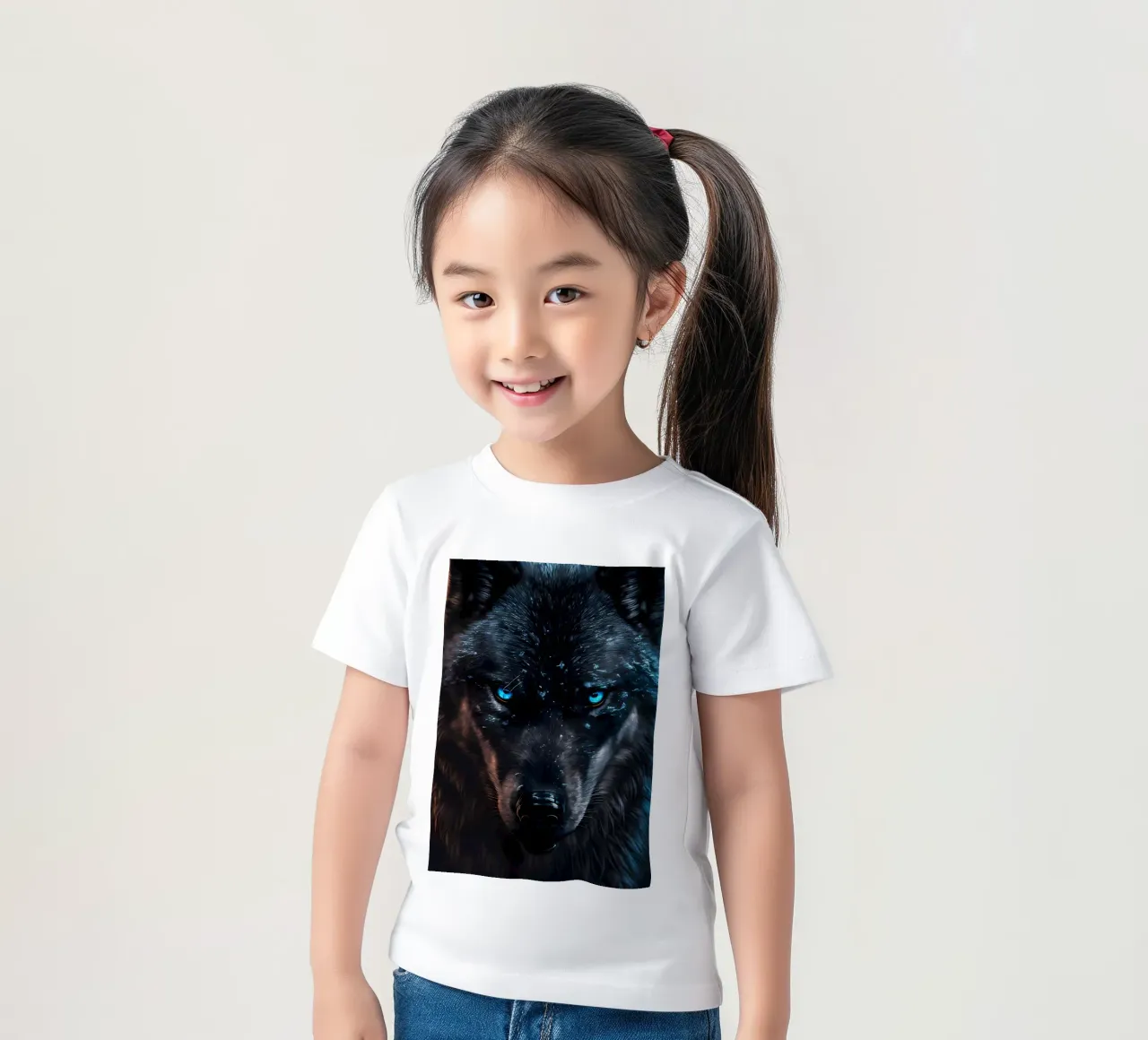 Wolf Animal kids t-shirt by Pierre Walton