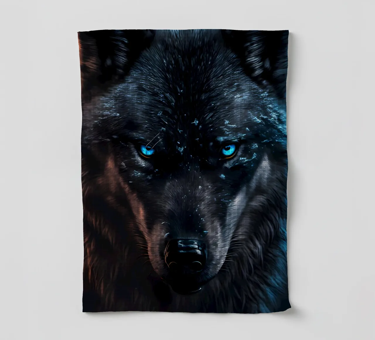 Wolf Animal tea towel by Pierre Walton