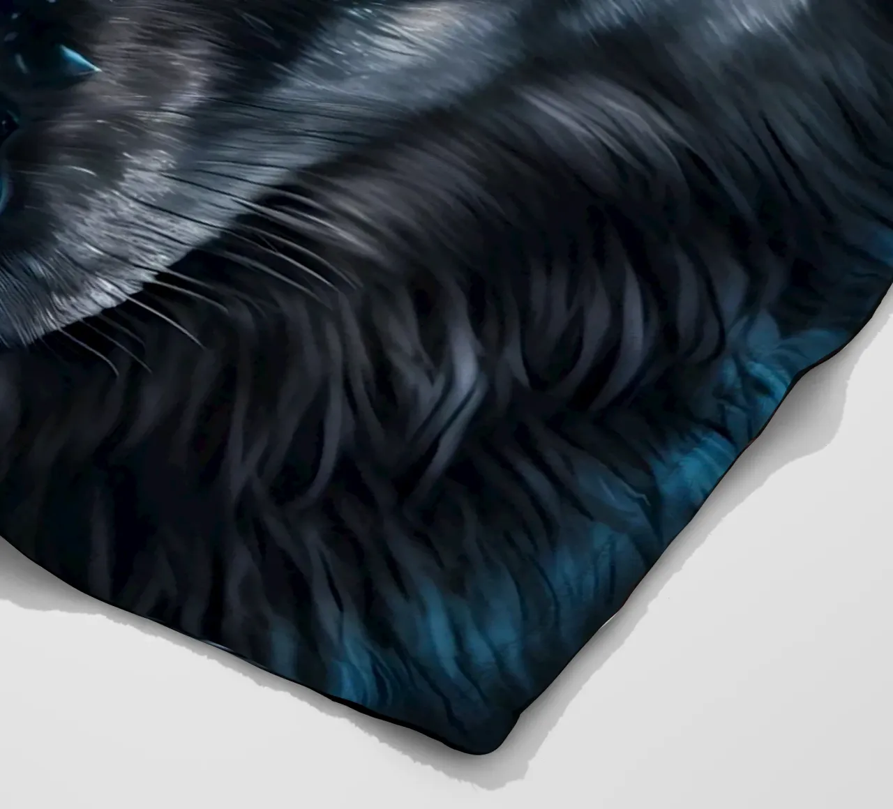 Wolf Animal fleece blanket by Pierre Walton