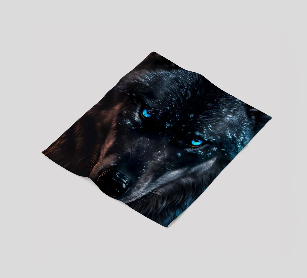 Wolf Animal fleece blanket by Pierre Walton