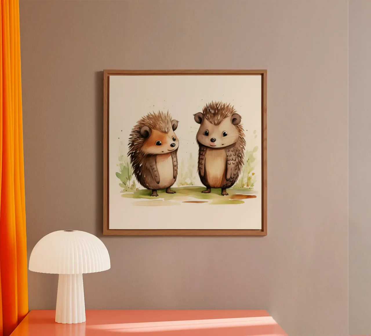 Duo di Echidna retrò alluminio dibond da Funny Animals