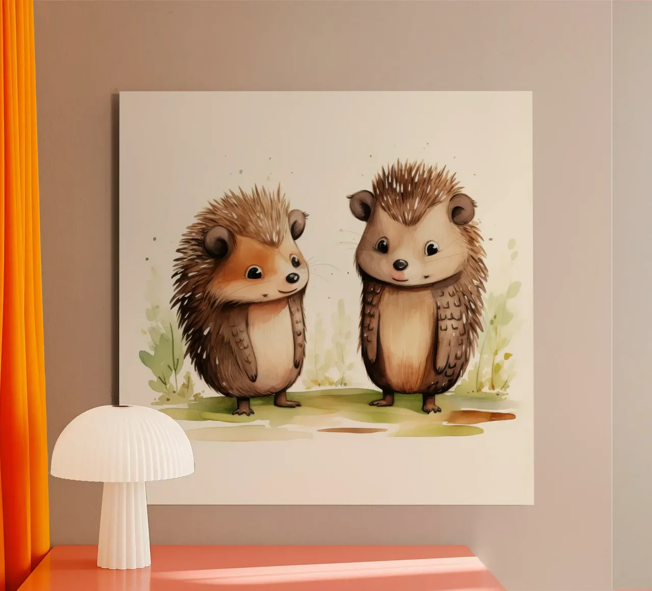 Duo di Echidna retrò alluminio dibond da Funny Animals