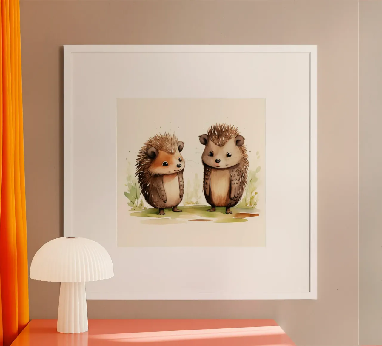 Duo di Echidna retrò carta hahnemühle da Funny Animals