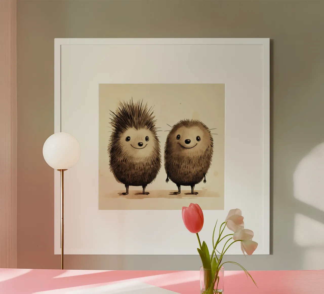 Duo di Echidna retrò poster da Funny Animals
