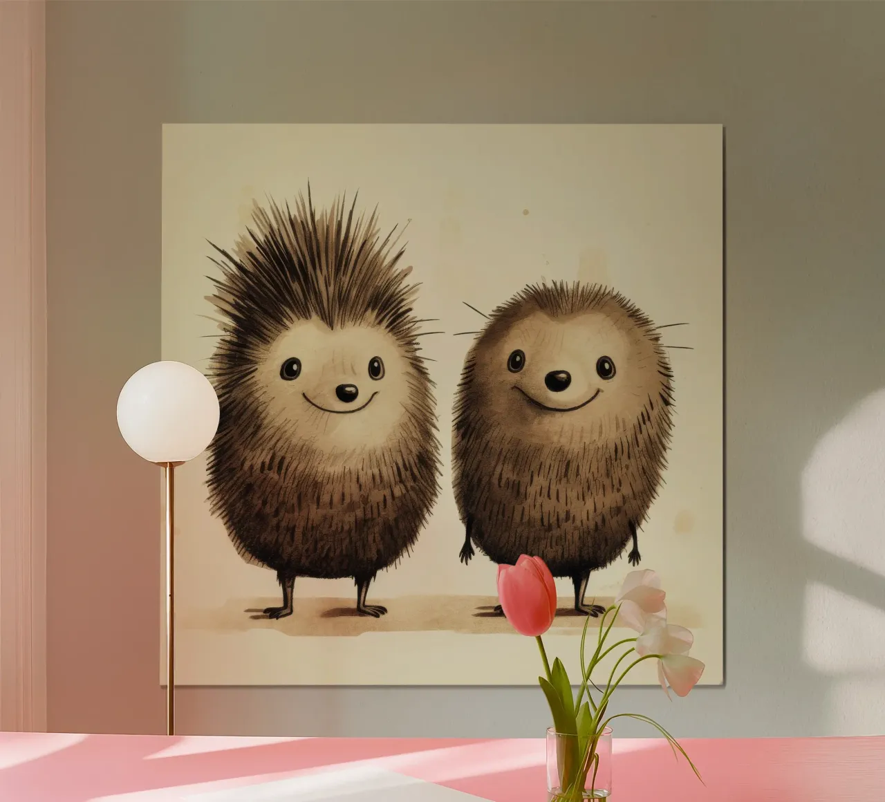 Duo di Echidna retrò poster da Funny Animals