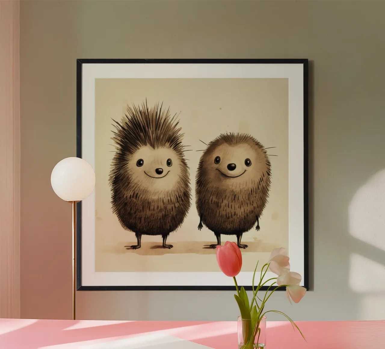 Duo di Echidna retrò poster da Funny Animals