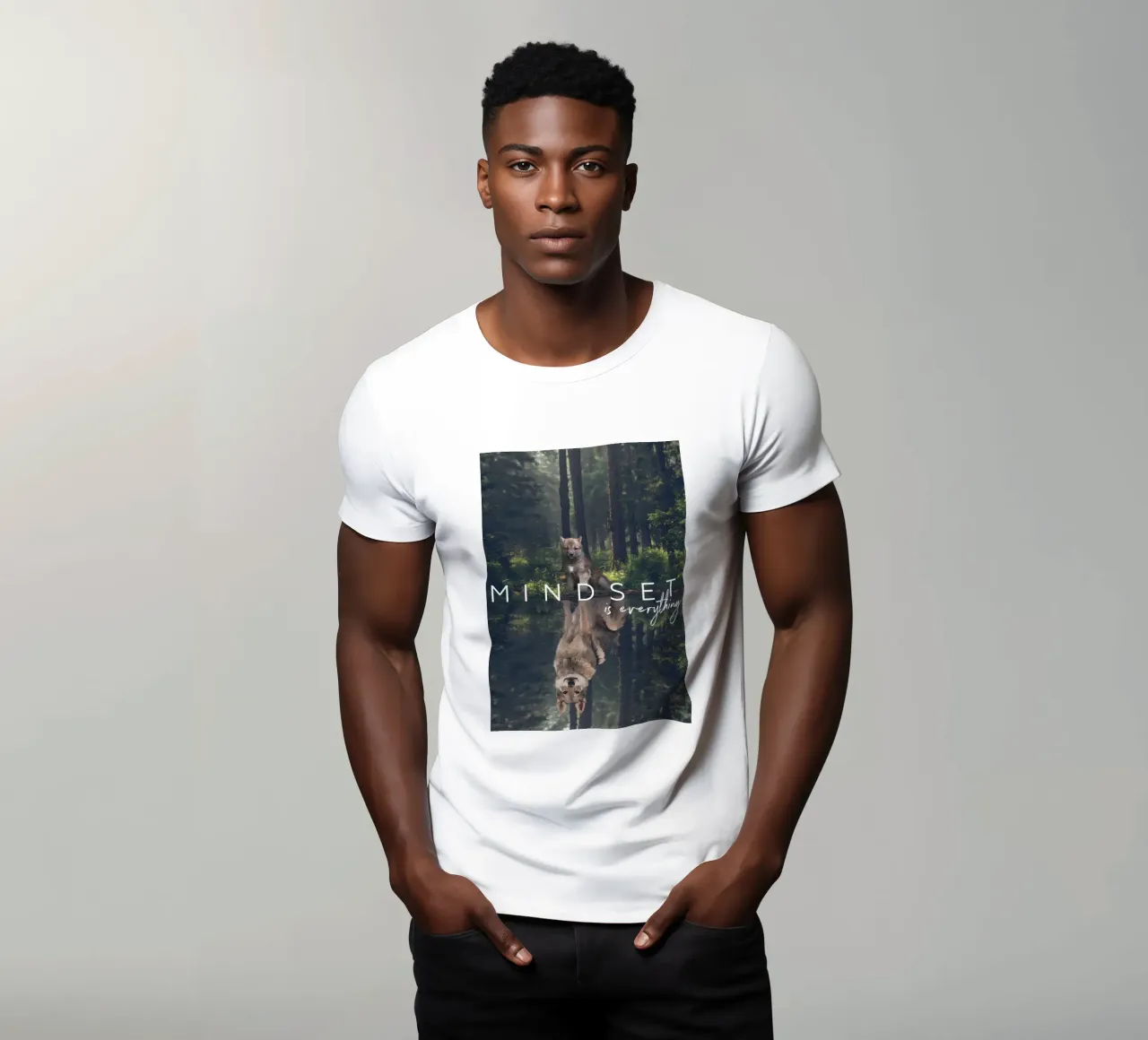 Animale lupo t-shirt da Pierre Walton