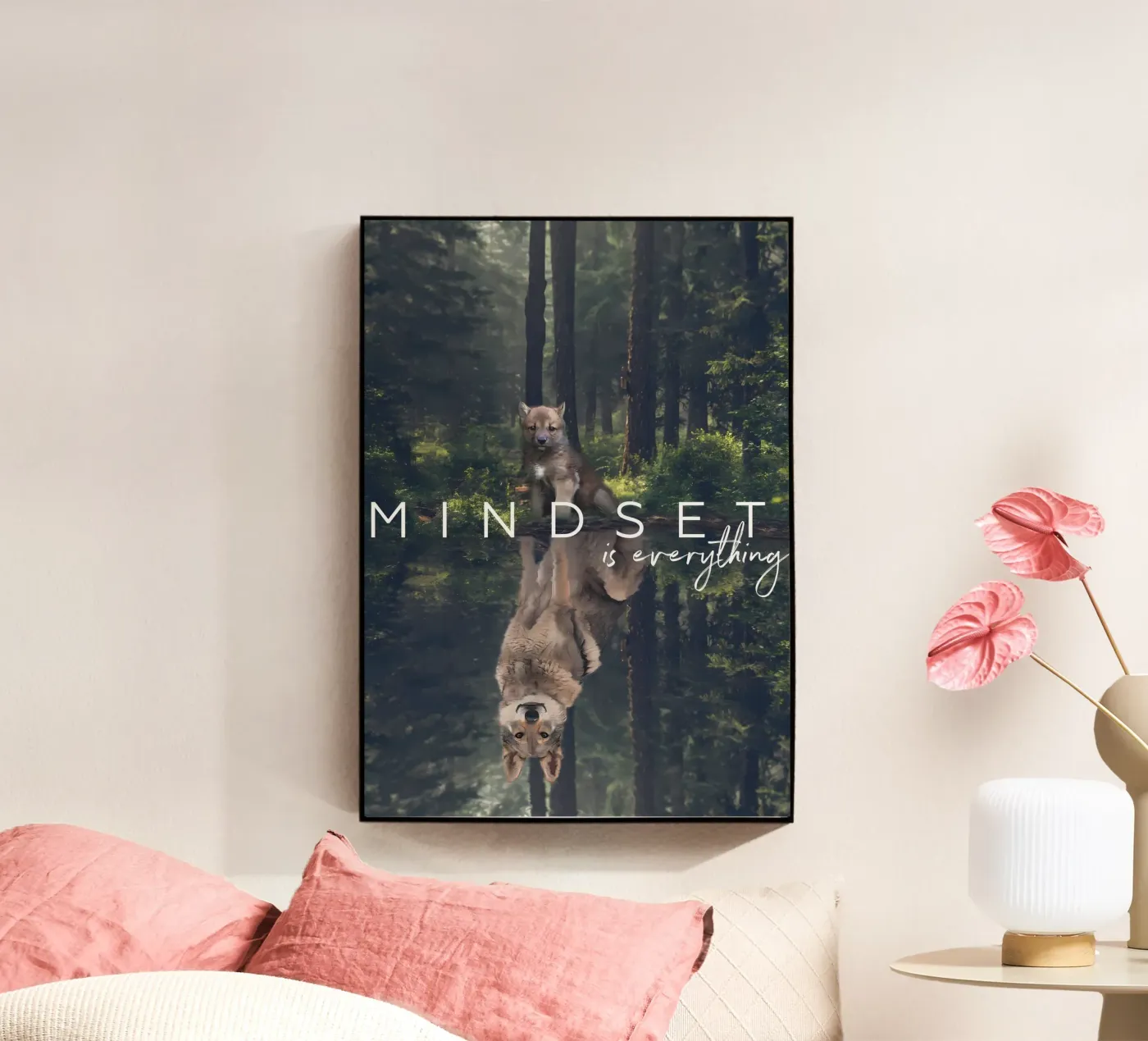 Animale lupo plexiglass da Pierre Walton