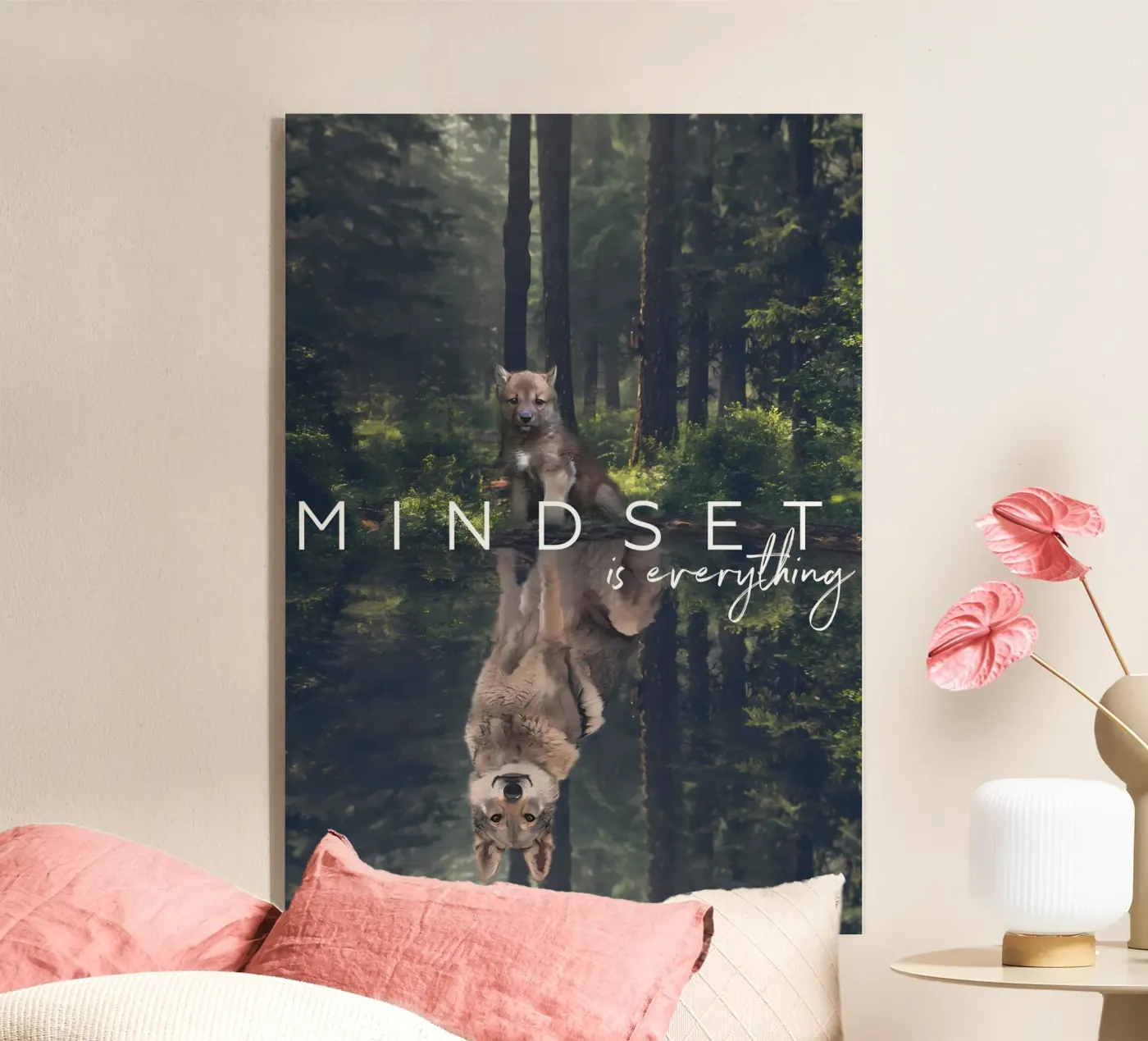 Animale lupo plexiglass da Pierre Walton