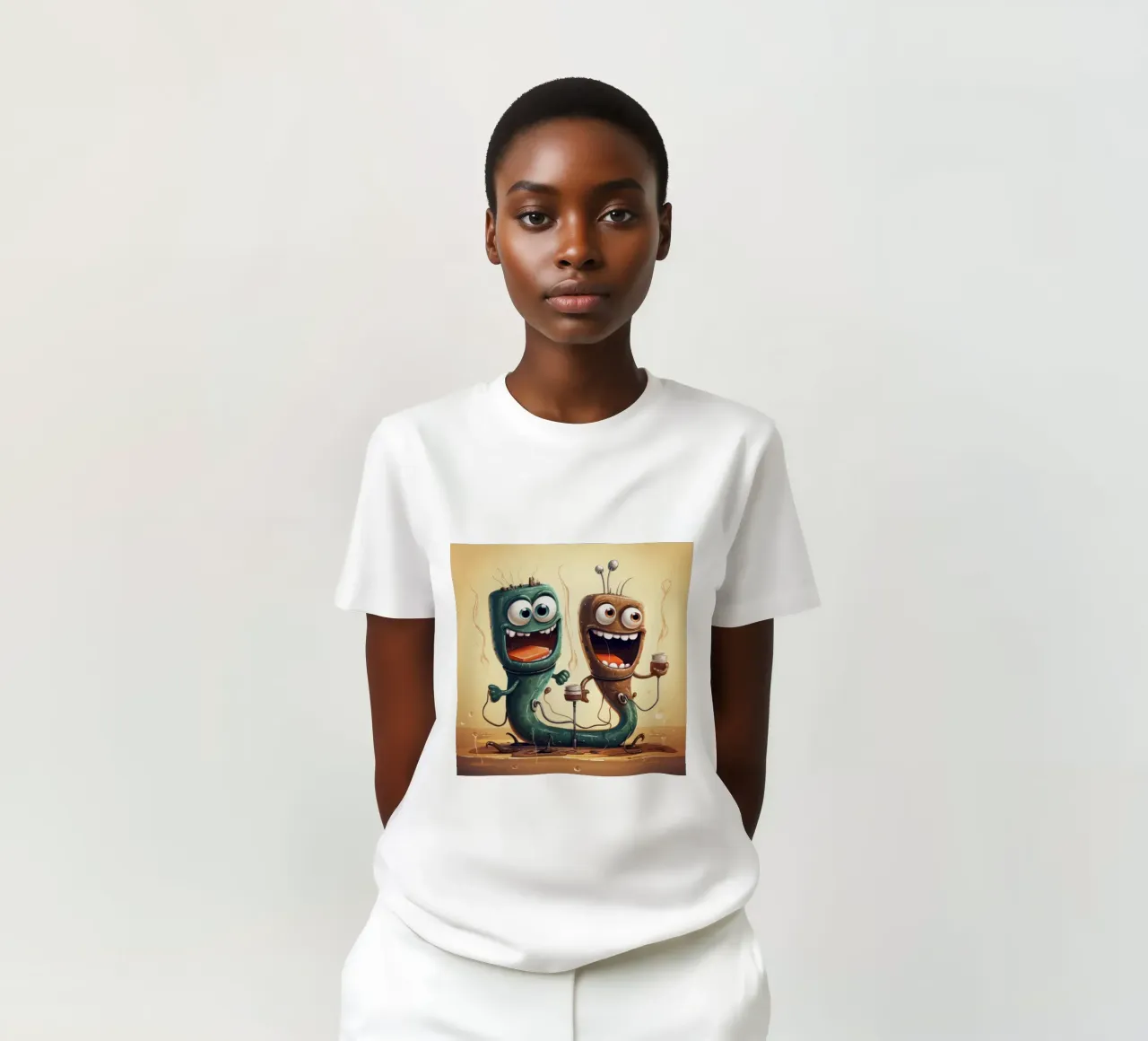 Duo di anguille elettriche retrò t-shirt da Funny Animals