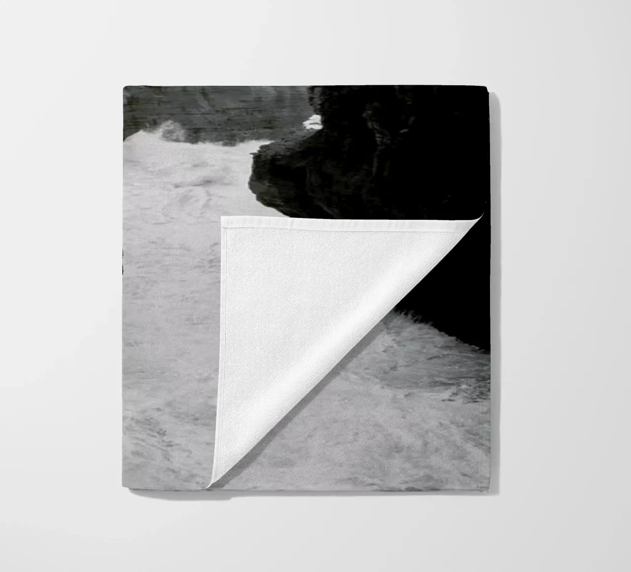 Pancake Rocks – Meraviglia naturale in bianco e nero telo mare da Jan Luzar