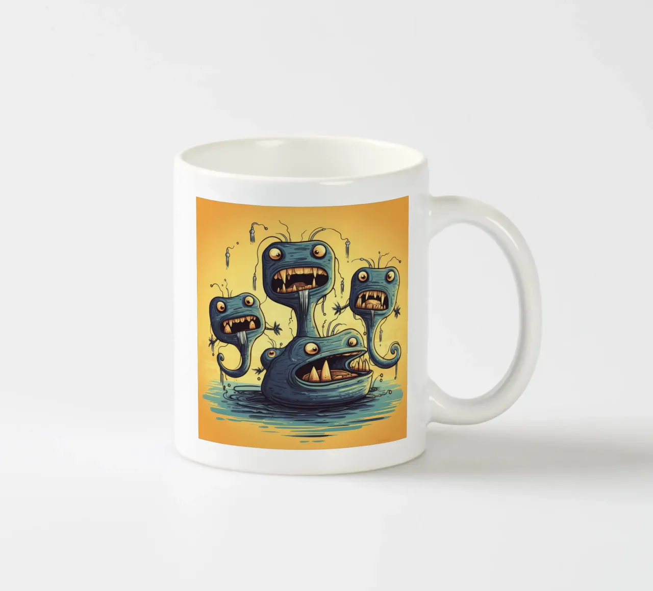 Gang di anguille elettriche retrò tazza in ceramica da Funny Animals