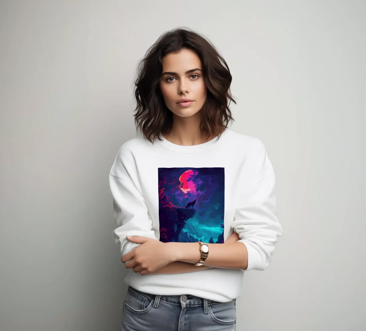 Animale lupo felpa da Pierre Walton