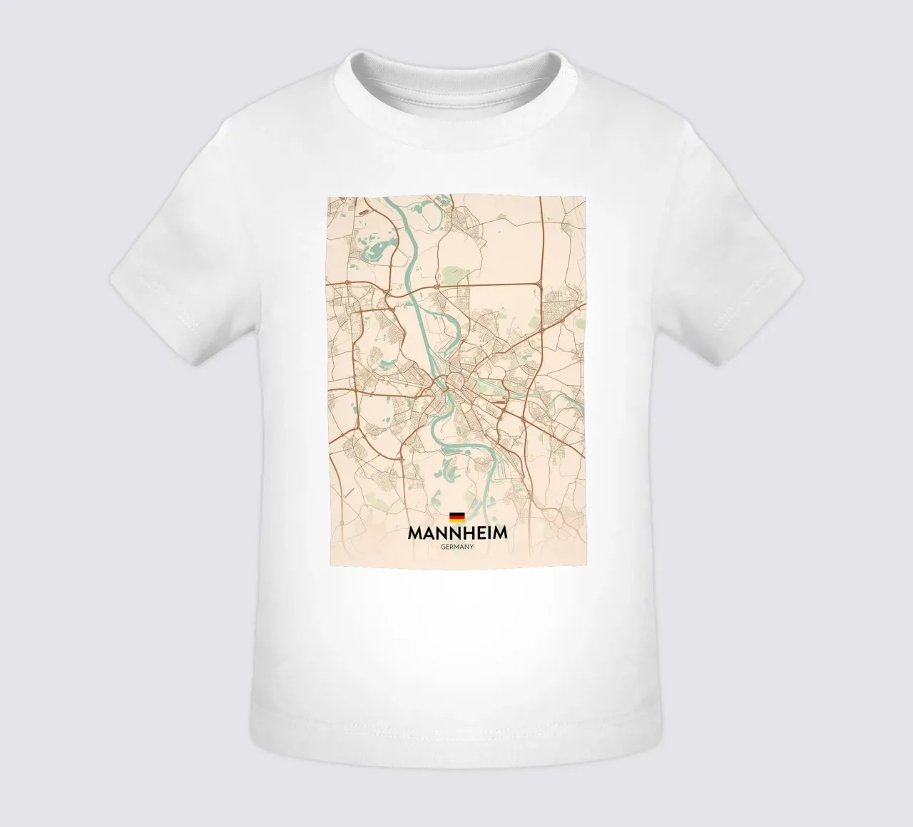 Mannheim DE Baby T-Shirt von Christopher Adams