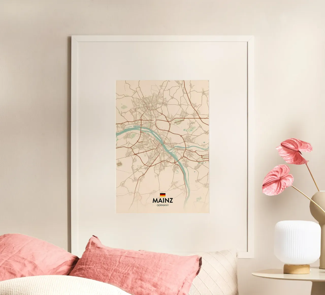 Mainz DE poster con telaio in plastica da Christopher Adams
