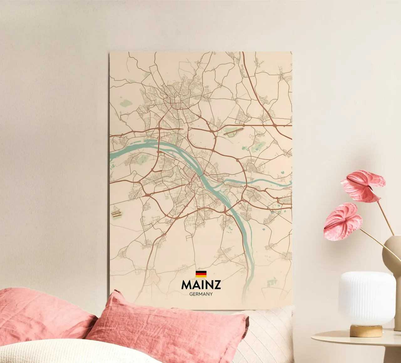 Mainz DE poster con telaio in plastica da Christopher Adams