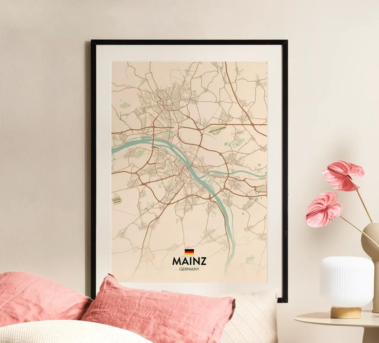 Mainz DE poster con telaio in plastica da Christopher Adams
