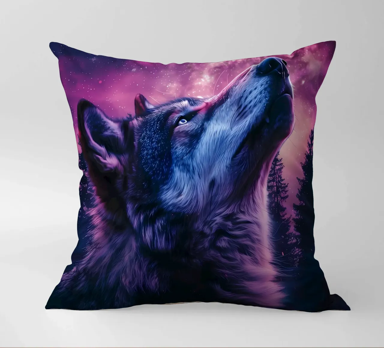 Animale lupo cuscino da Pierre Walton