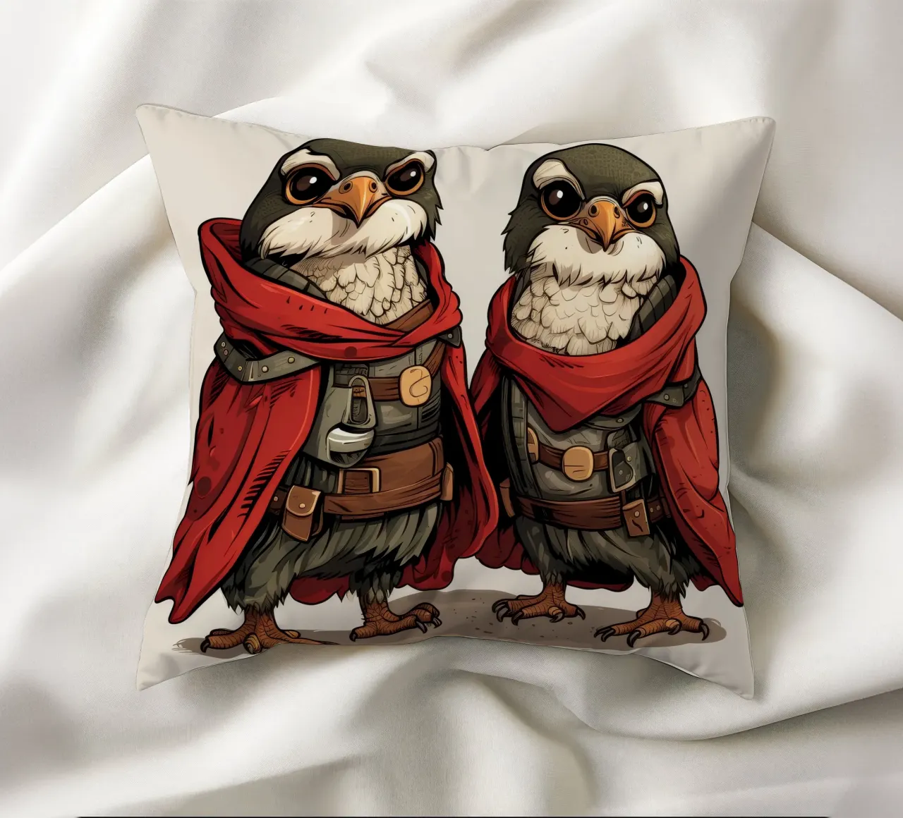 Retro Falcon Duo cuscino da Funny Animals