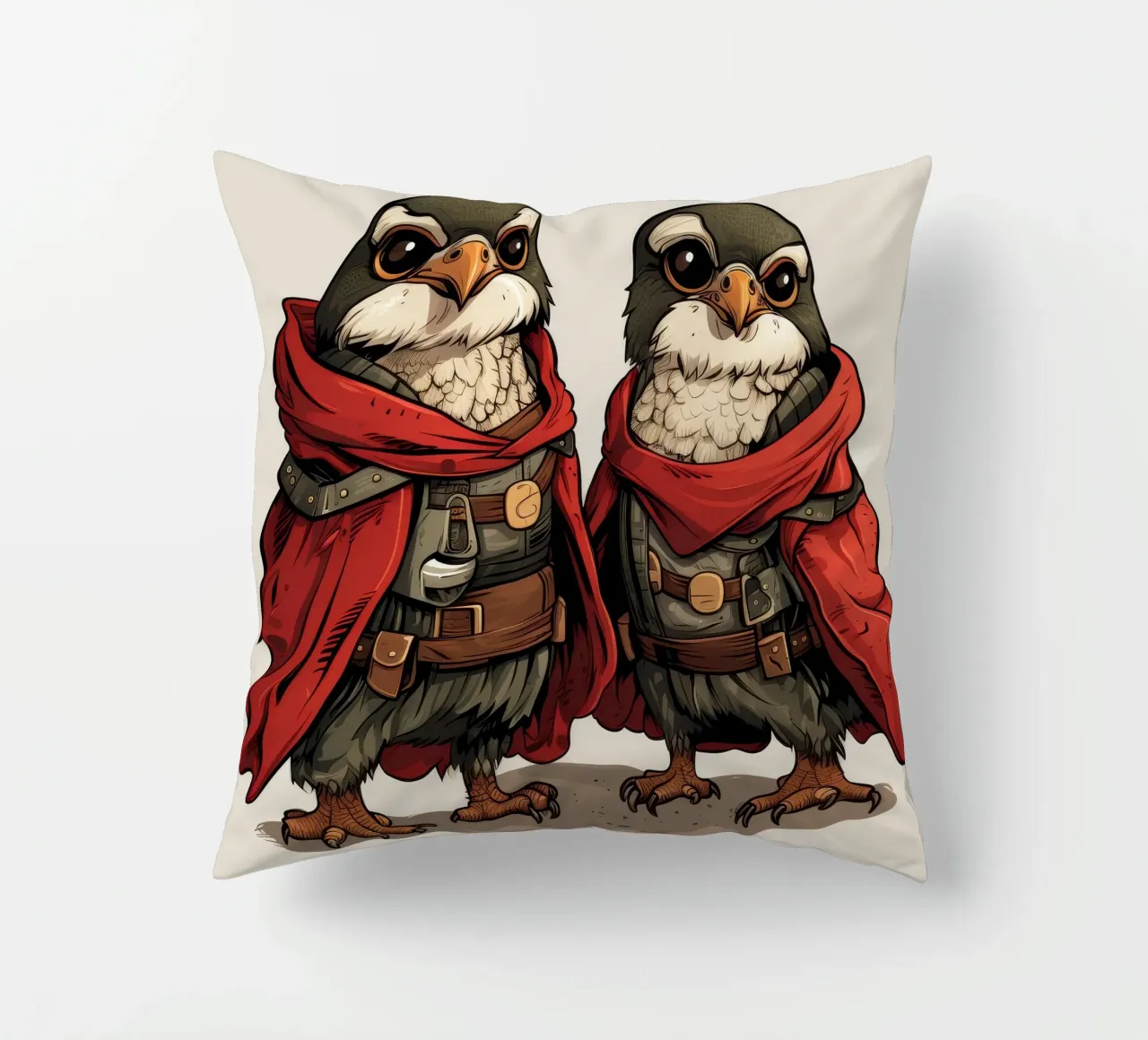 Retro Falcon Duo cuscino da Funny Animals