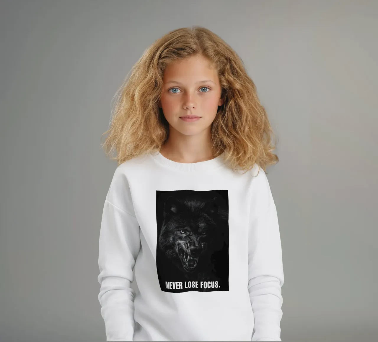 Animale lupo felpa bambino da Pierre Walton