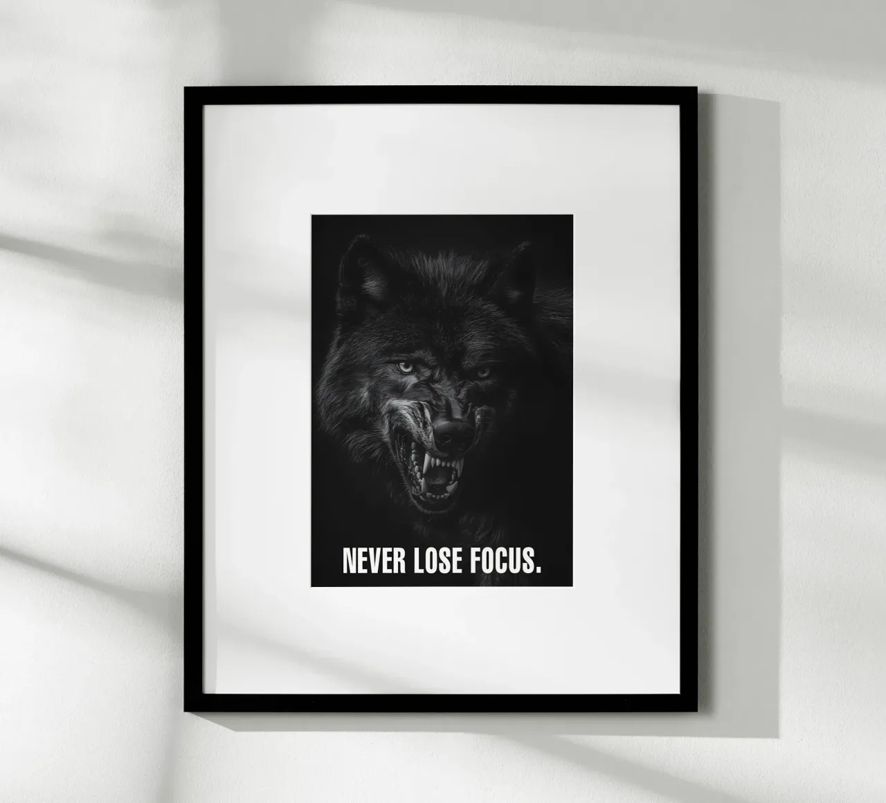 Wolf Dier poster van Pierre Walton