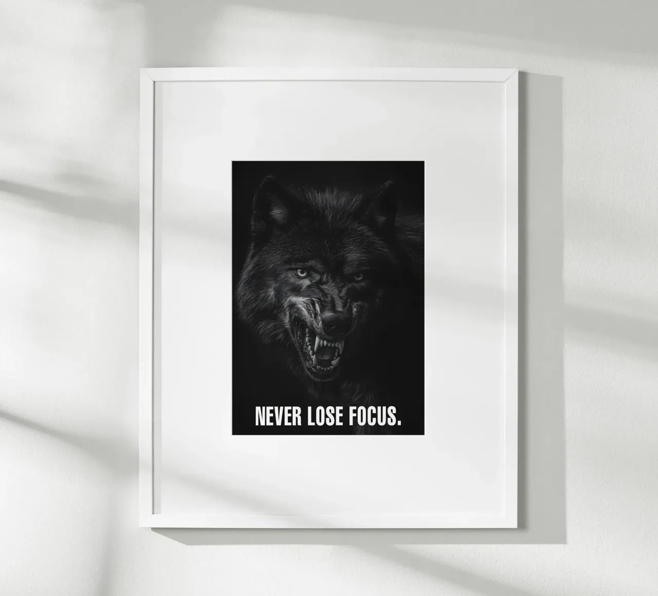 Wolf Dier poster van Pierre Walton