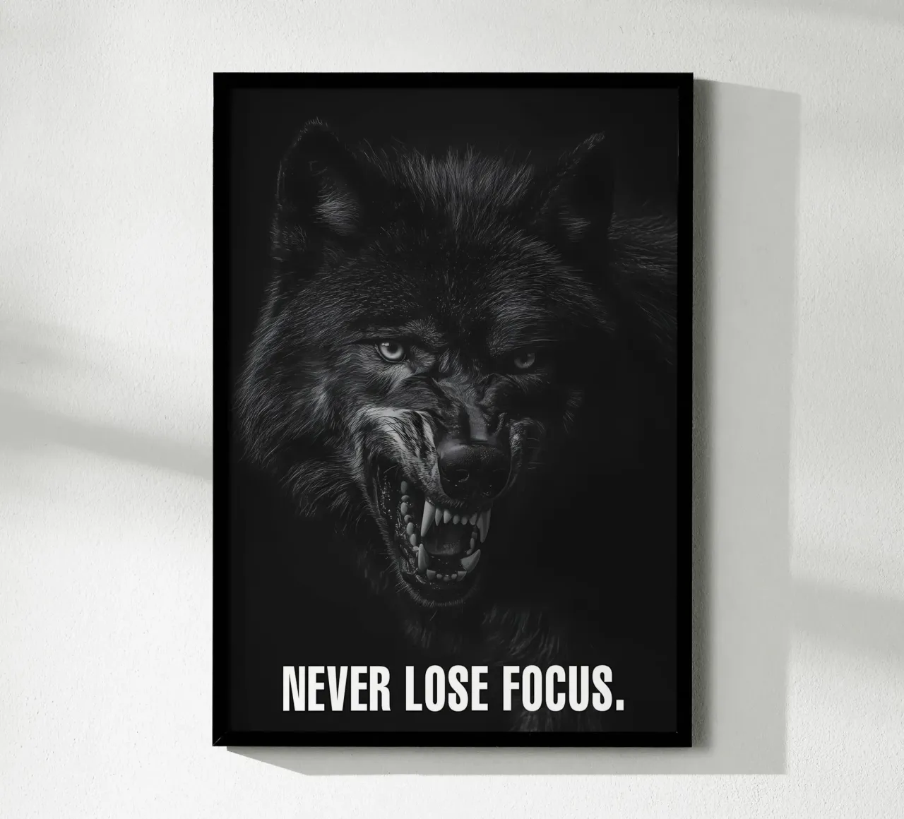 Wolf Dier poster van Pierre Walton