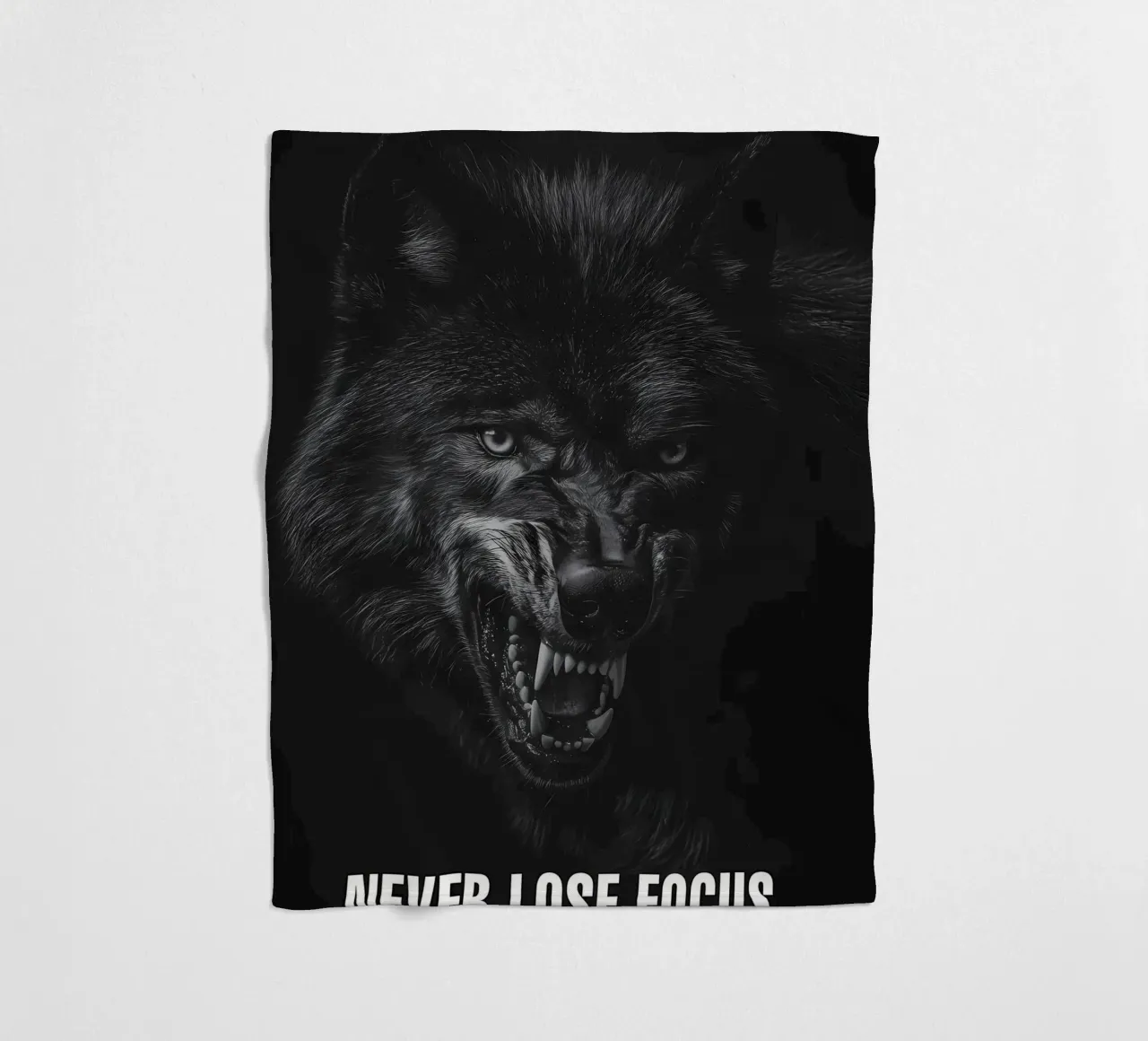 Animale lupo coperta in pile da Pierre Walton