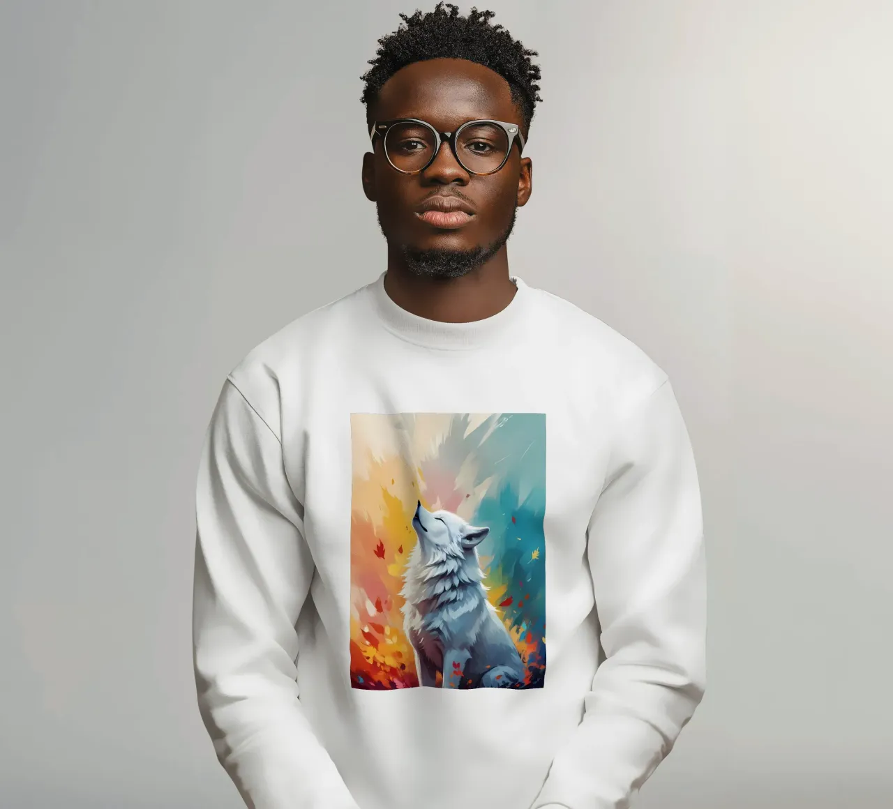 Animale lupo felpa da Pierre Walton
