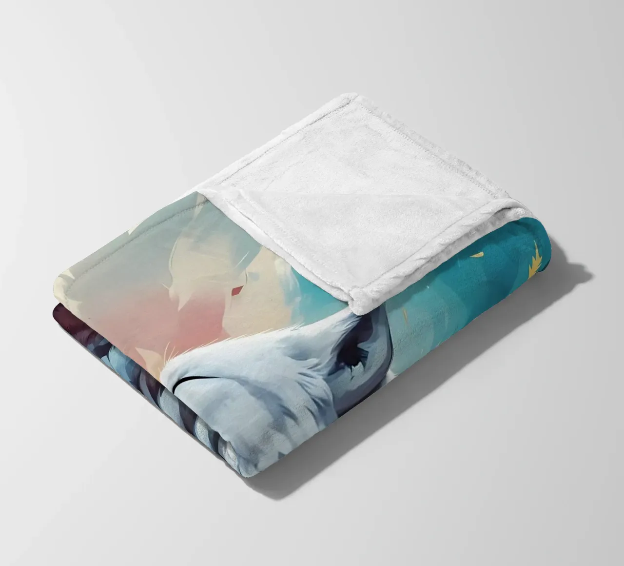 Animale lupo coperta in pile da Pierre Walton