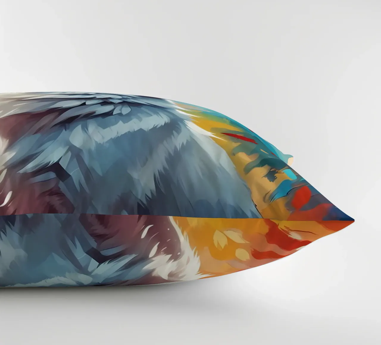 Wolf Animal decorative cushion by Pierre Walton