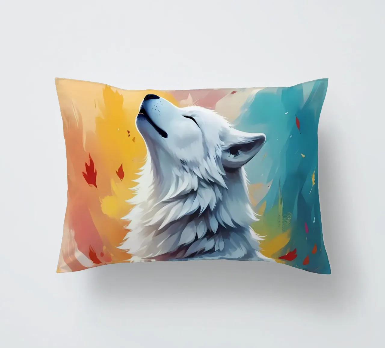 Wolf Animal decorative cushion by Pierre Walton