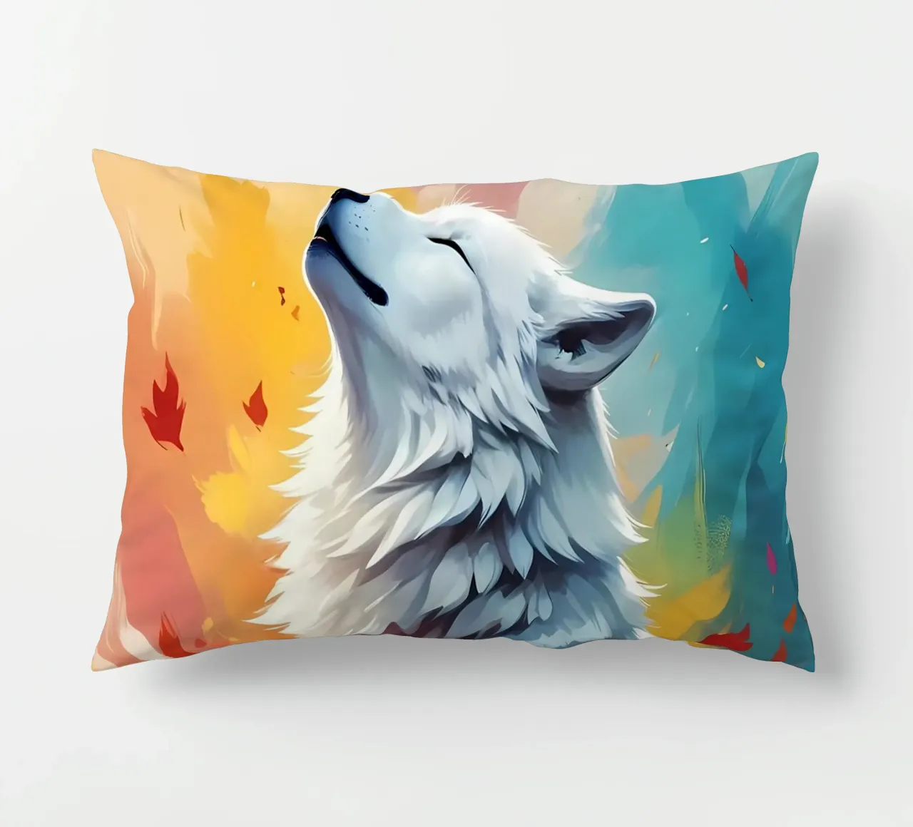 Wolf Animal decorative cushion by Pierre Walton