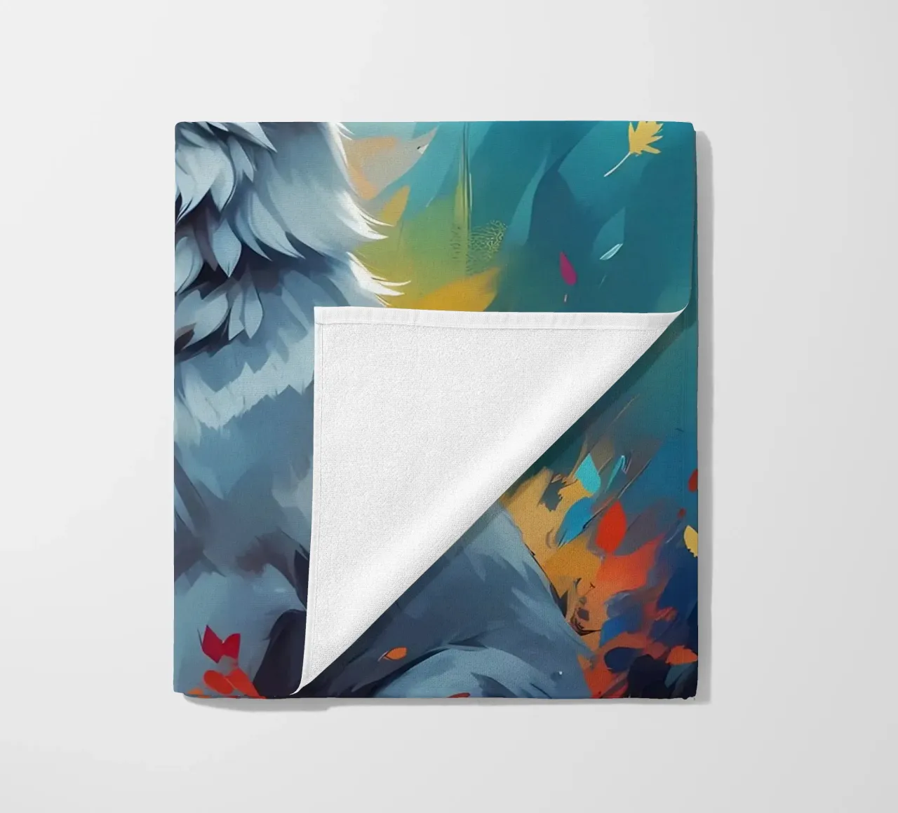 Wolf Animal beach towel by Pierre Walton