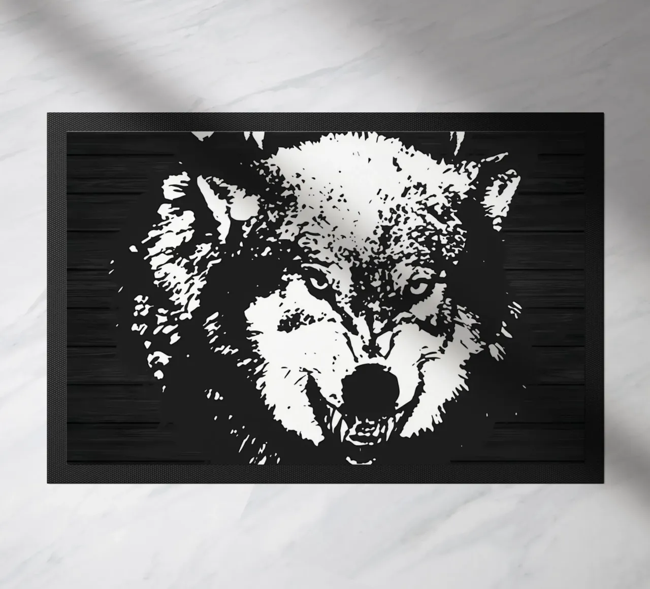 Wolf Animal doormat by Pierre Walton