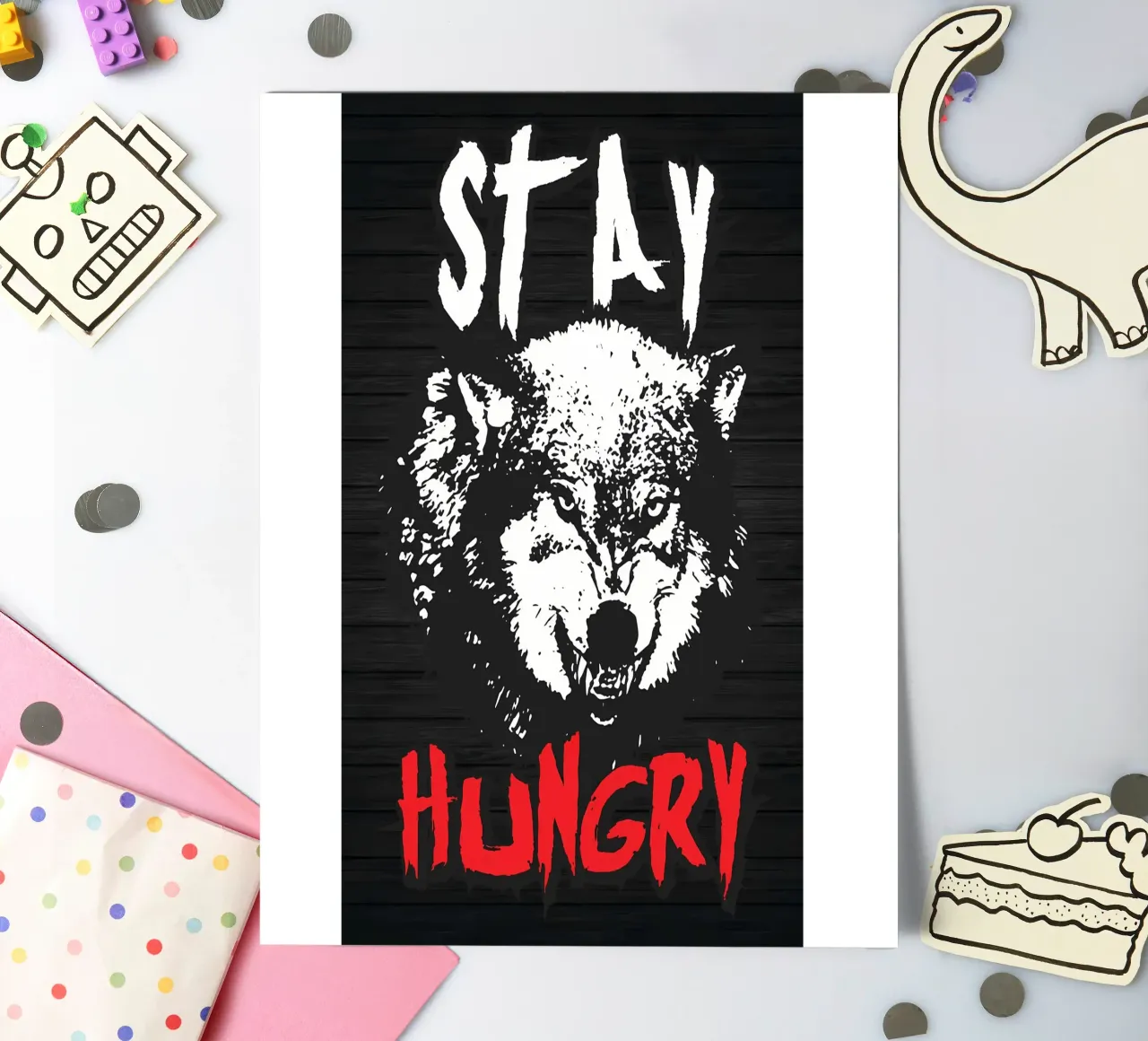 Wolf Animal sticker sheet by Pierre Walton