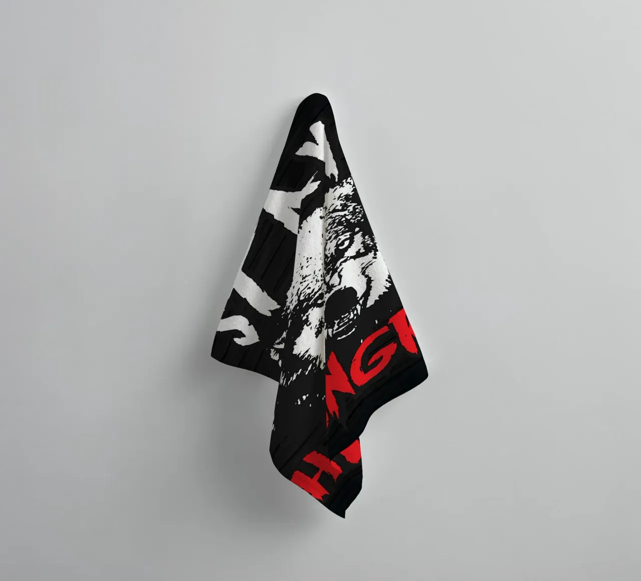 Wolf Animal towel by Pierre Walton