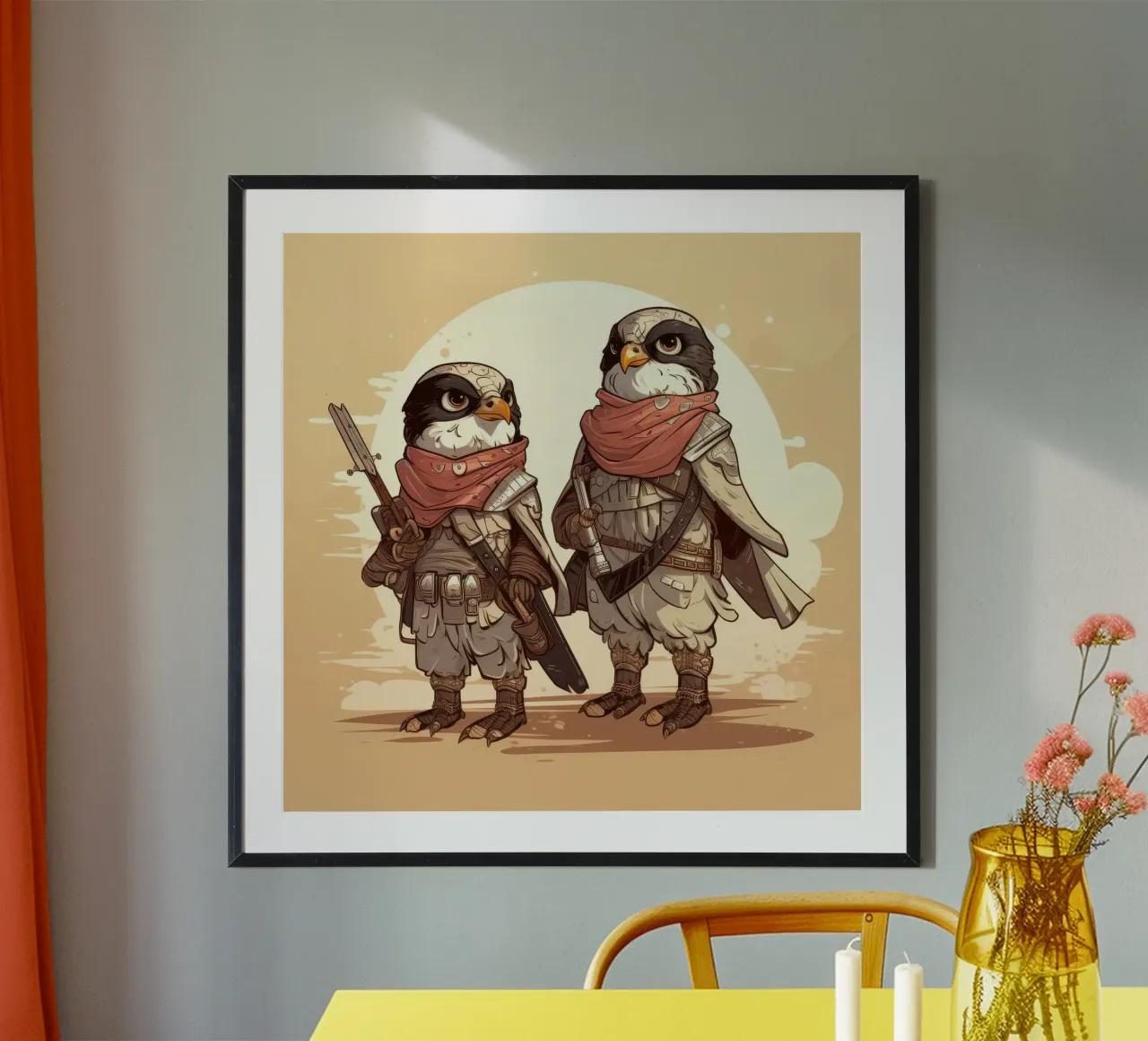 Retro Falcon Duo poster da Funny Animals