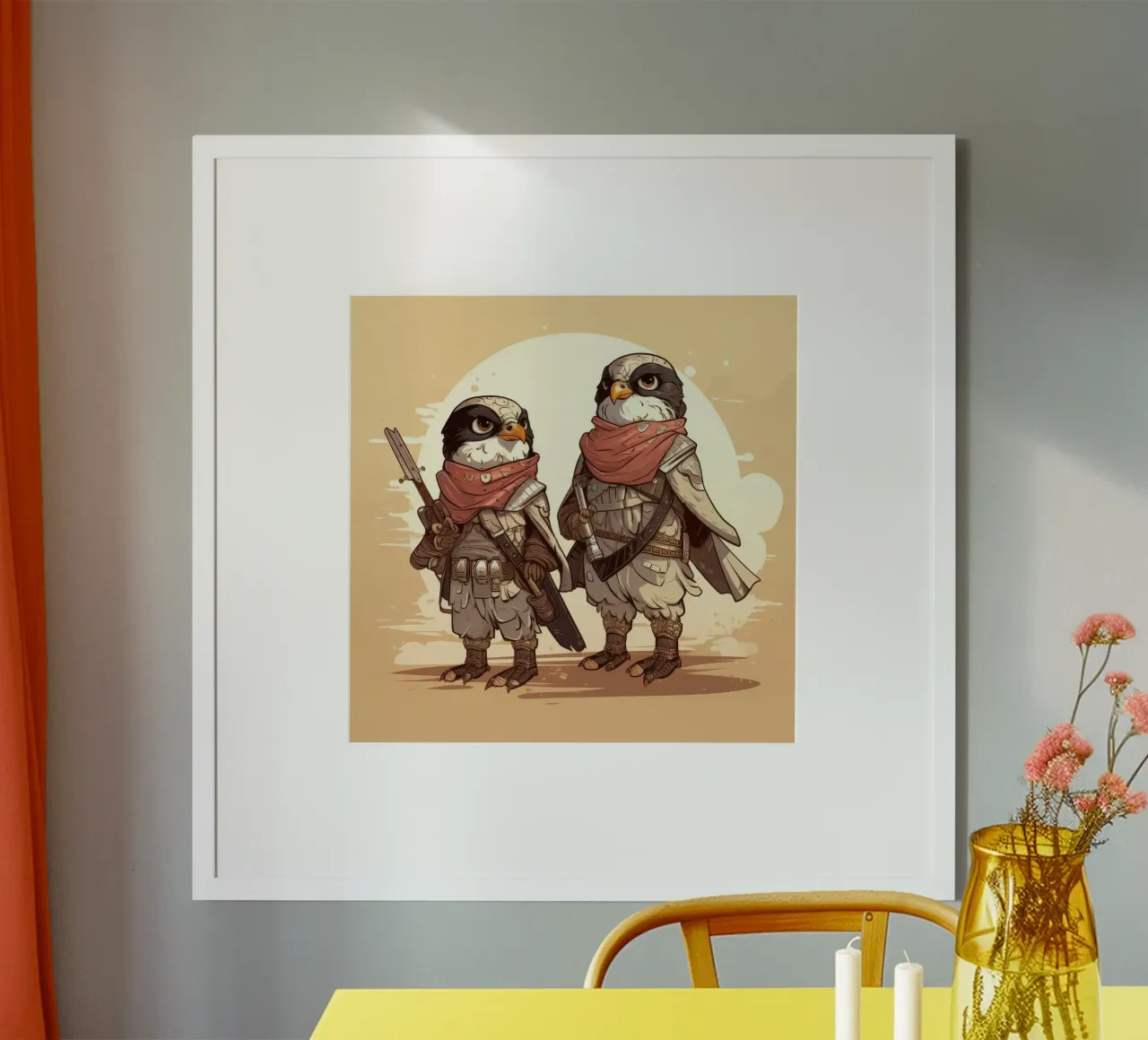 Retro Falcon Duo poster da Funny Animals