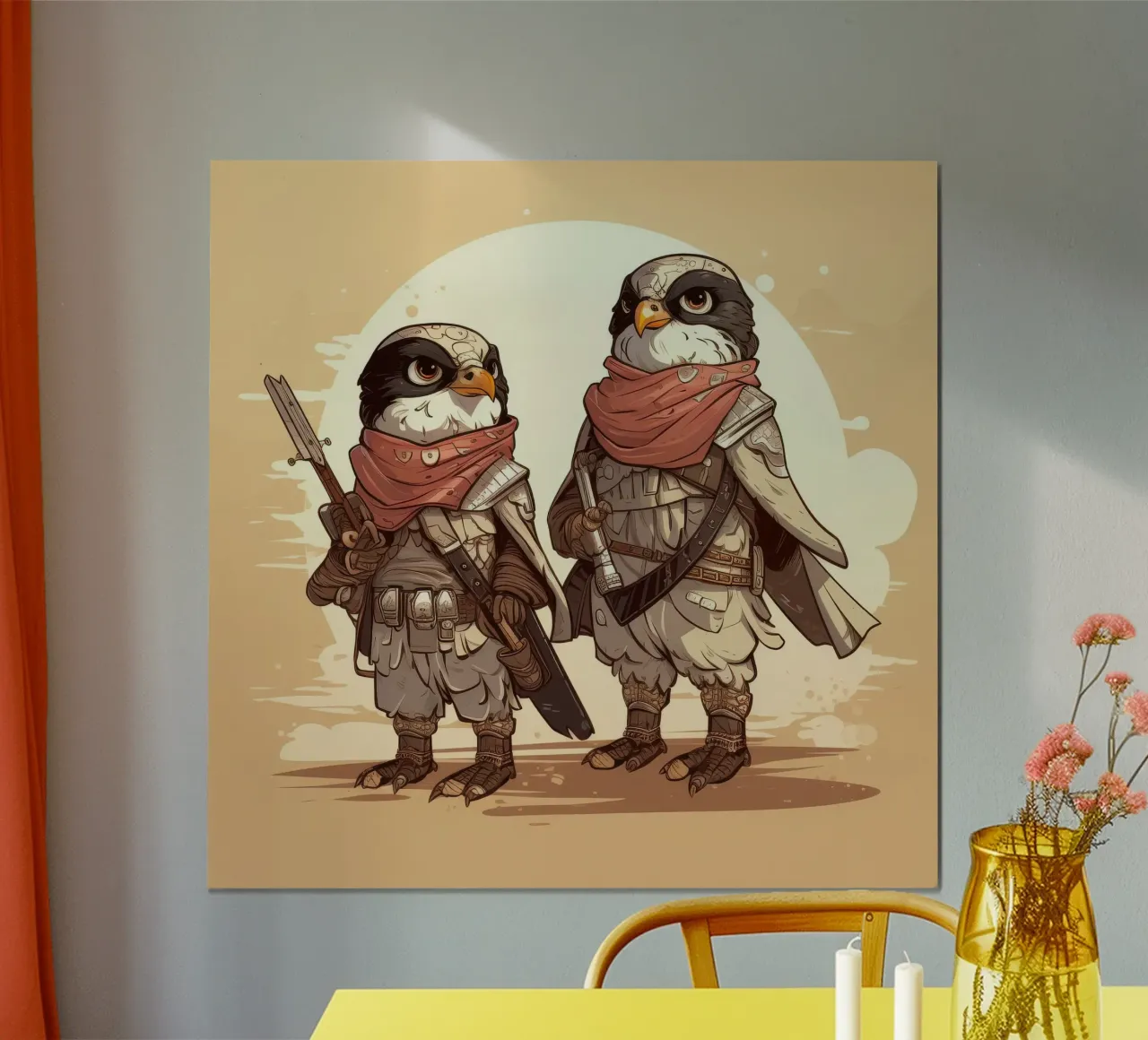 Retro Falcon Duo poster da Funny Animals